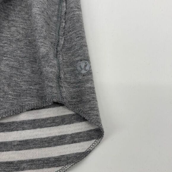 Lululemon Open Your Heart Reversible Long Sleeve Comfy Top Grey Size 4 - Picture 11 of 12